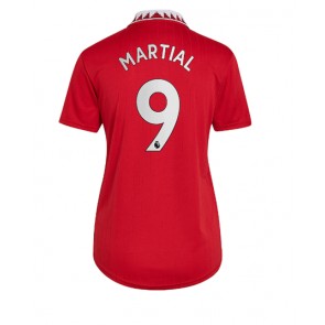 Manchester United Anthony Martial #9 kläder Kvinnor 2022-23 Hemmatröja Kortärmad